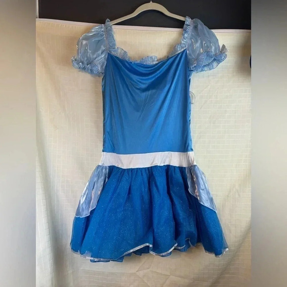 Disney Princess  CINDERELLA Blue Dress Size: Jr LARGE 11-13  Costume- dress only - Picture 2 of 3